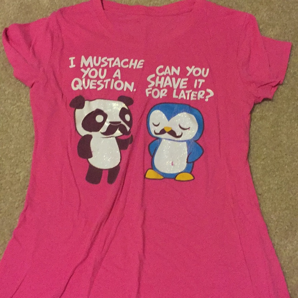 Pink graphic tee